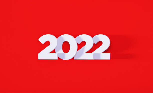 istock White 2022 Sitting Over Red Background 1341655350