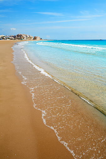 Burriana beach in Castellon of Mediterranean Spain