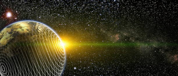 istock Global world network and telecommunication on earth , Technology for internet business.Elements of this image furnished by NASA 1341657978