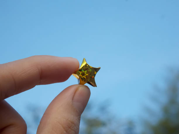 istock Yellow Star Origami 1341658306