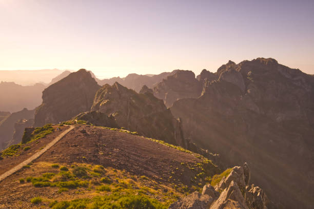 istock Nice sunset over mountains in Madeira - Portugal 1341661714