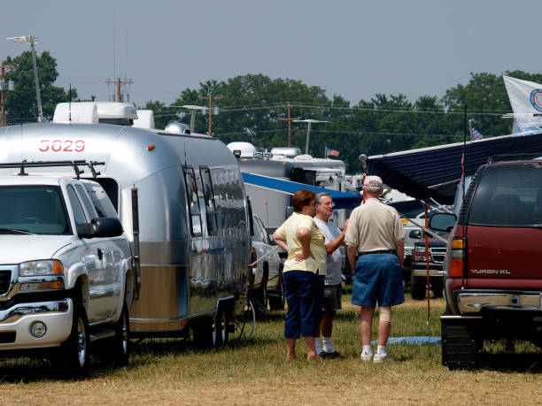 Airstream 2005 RV Caravan Rally in Springfield Missouri stock photo