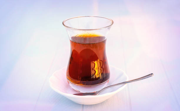 istock Glass cup of black turkish Tea 1341669907