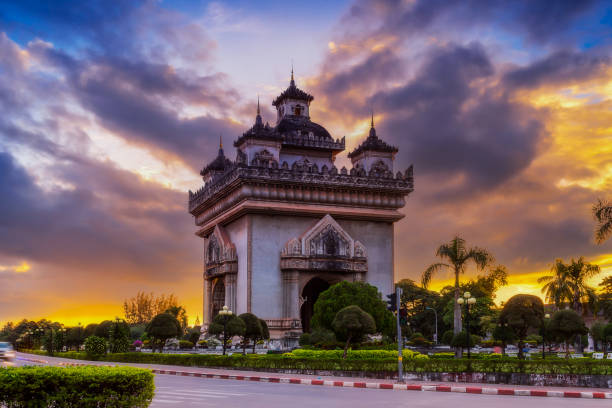 istock Patuxai literally meaning Victory Gate in Vientiane,Laos 1341671918
