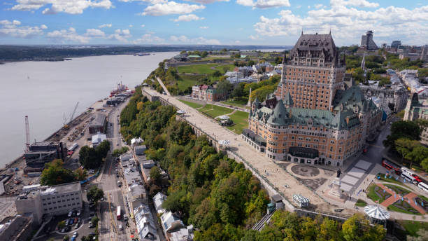istock Vieux Quebec from the air 1341672121