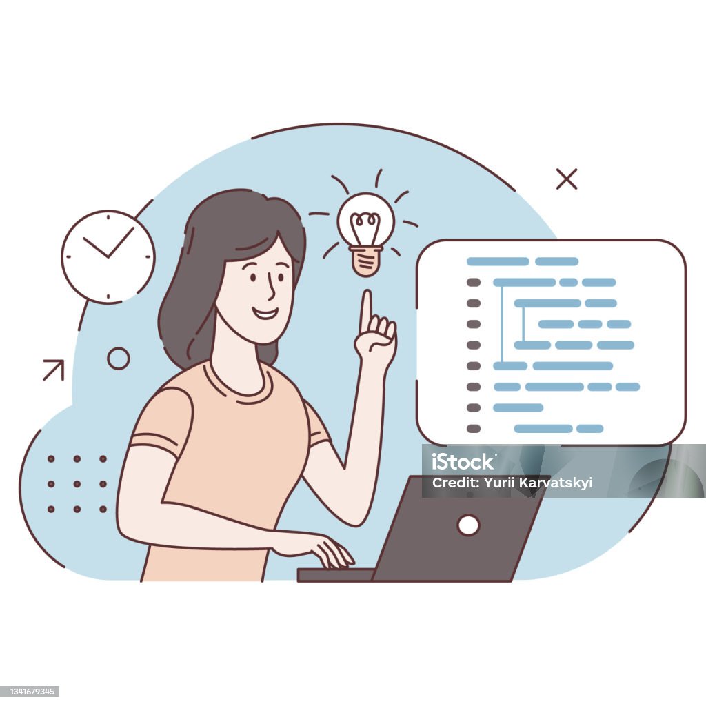Concept Of Script Coding Programming A Programming Language Programmer ...