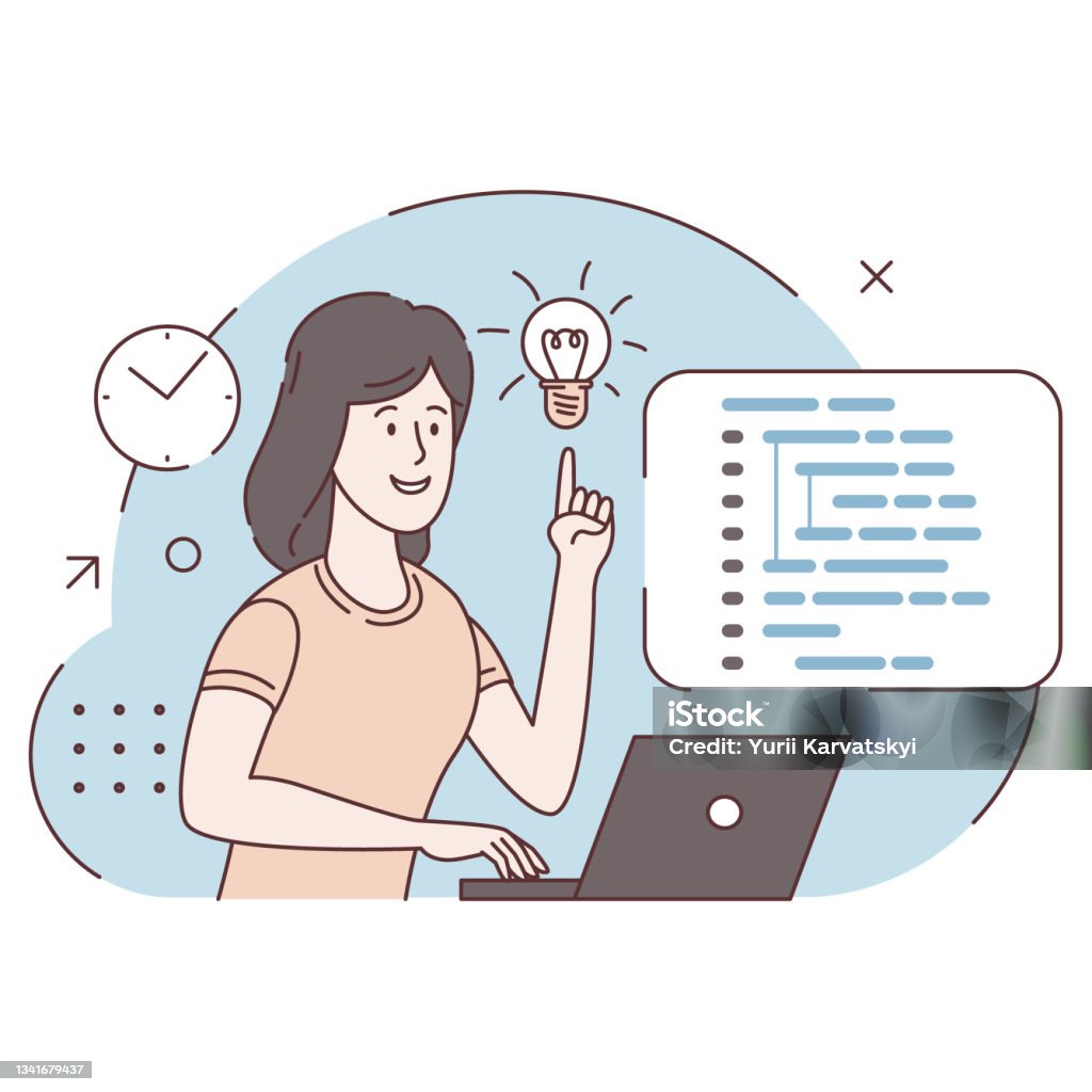 Concept Of Script Coding Programming A Programming Language Programmer ...
