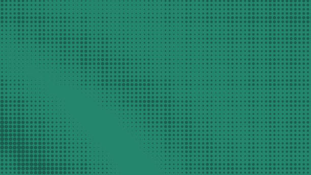 green turquoise gradation halftone dots. dots on turquoise background. blurred circles on abstract background. abstract background for poster, banner, template.