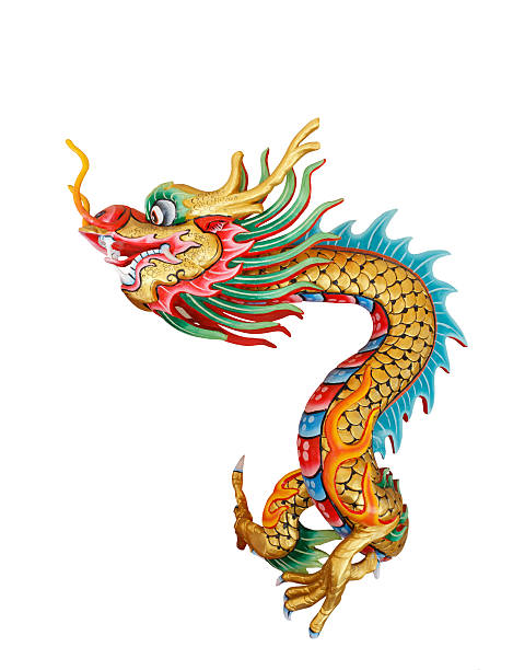 istock Abstract artwork depicting a Chinese dragon statue 134168083