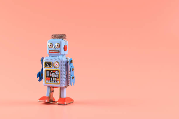 istock retro Vintage tin toy robot 1341681352