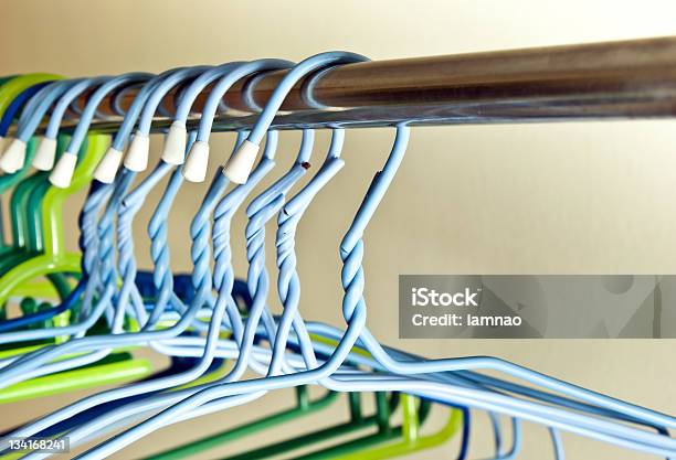 Clothes Hanger Stock Photo - Download Image Now - Coathanger, Wire, Close-up