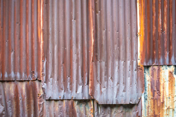 istock texture of old rusty zinc and wood plank 1341684470