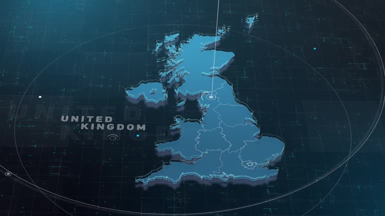 Digital United Kingdom Map