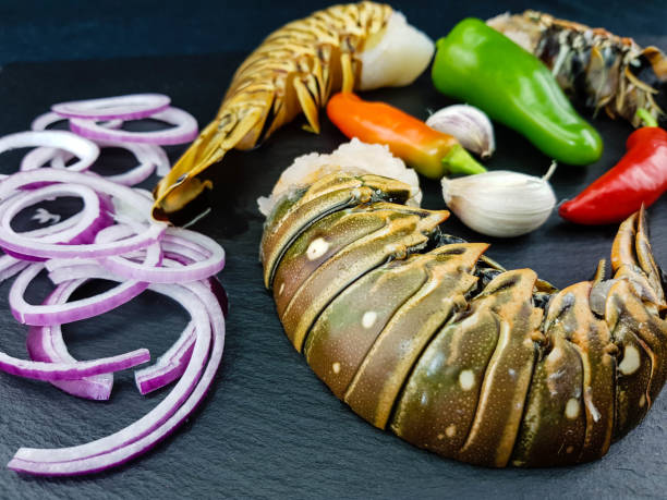 surf et gazon - gourmet food lobster seafood photos et images de collection