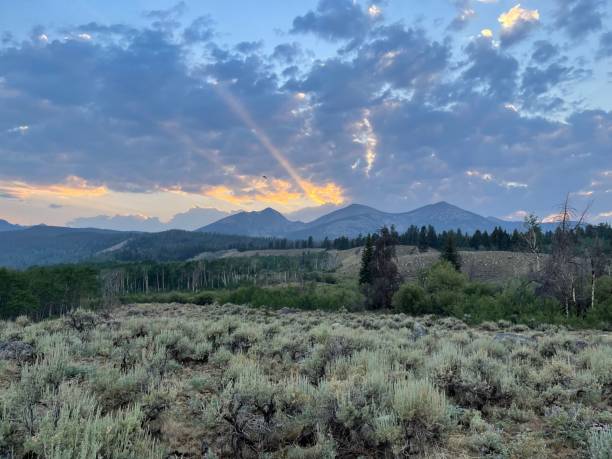 Montana Mountain Sunset