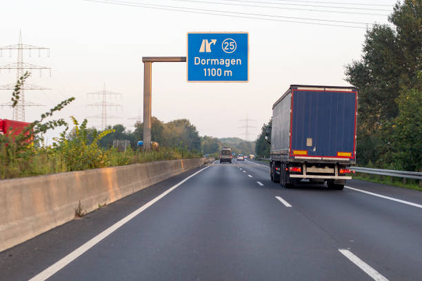 istock Traffic on german Autobahn A 57 nearby Dormagen 1341691468