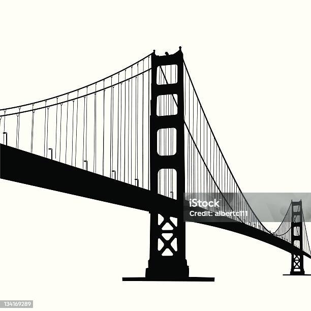 Ilustración de Puente Golden Gate y más Vectores Libres de Derechos de Puente Golden Gate - Puente Golden Gate, Vector, Puente - Estructura creada por humanos