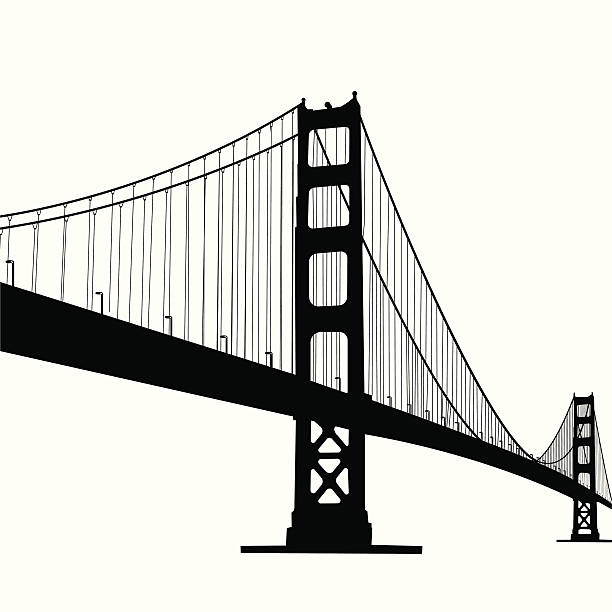 ilustrações, clipart, desenhos animados e ícones de ponte golden gate - golden gate bridge