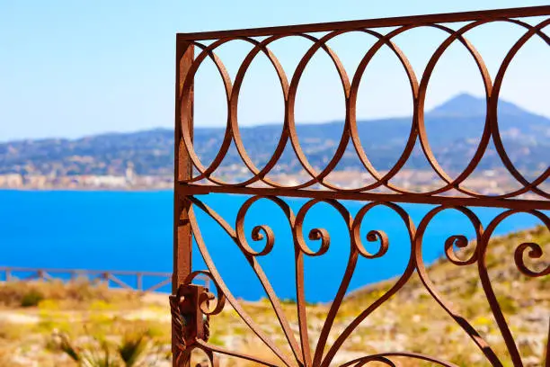 Javea Mediterranean fence in San Antonio Cape of Alicante Denia