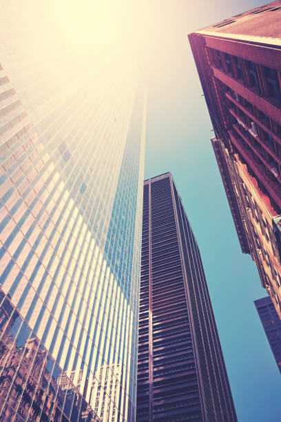 istock New York skyscrapers at sunset, USA. 1341697803