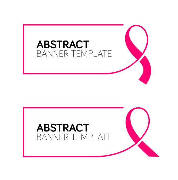 Pink Ribbon Sign Stock Illustration - Download Image Now - Cancer