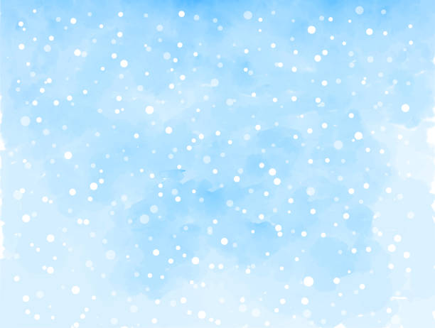 śnieżne niebo - śnieg stock illustrations