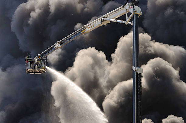 fire fighting stock photo