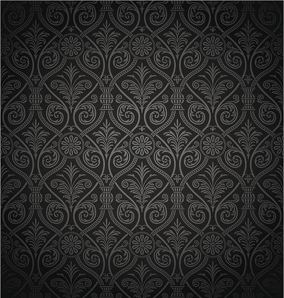 Seamless Gothic Damask Pattern Stock Illustration - Download Image Now -  Backgrounds, Victorian Style, Pattern - iStock