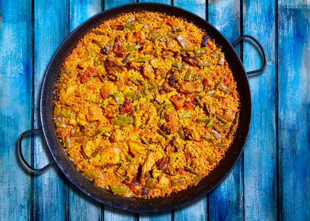 istock Paella from Spain rice recipe 1341711057