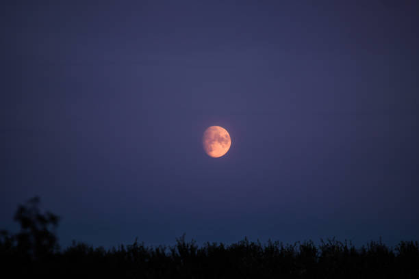 istock A view of the moon just after sunset 1341711193