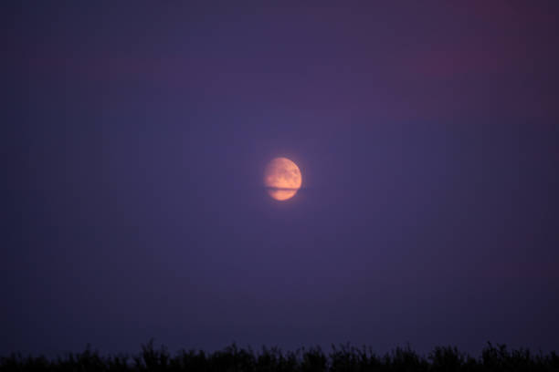 istock A view of the moon just after sunset 1341711198