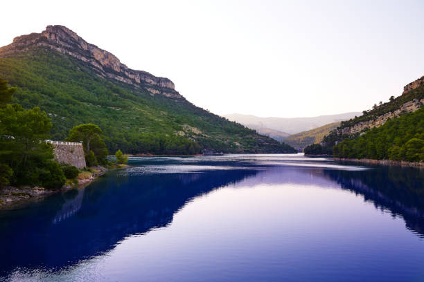 Ulldecona reservoir dam in Castellon of Spain