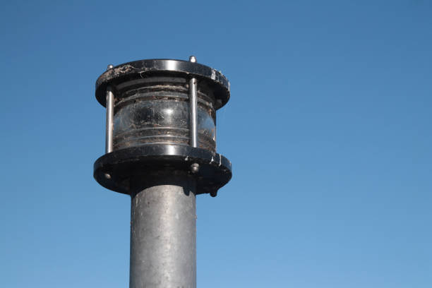 istock A vintage traditional lamp in the blue sky with spider nets 1341715681