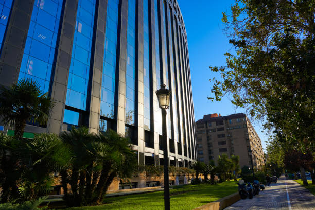 istock Aragon avenue in Valencia modern buildings 1341717125