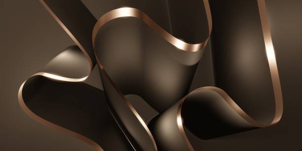 istock shiny ribbon background Flutter for decoration 3D illustration 1341719012