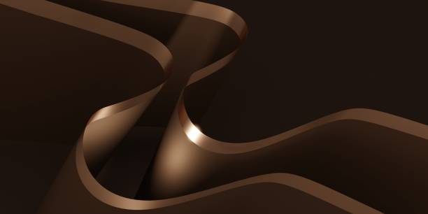 istock shiny ribbon background Flutter for decoration 3D illustration 1341719020