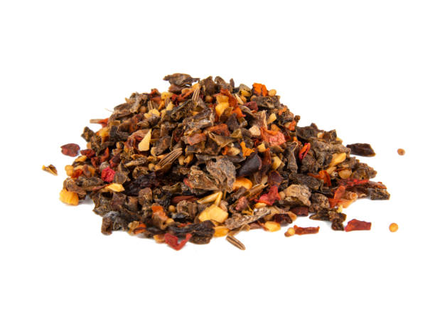 istock Aroma dried different spices isolated on the white background 1341721246
