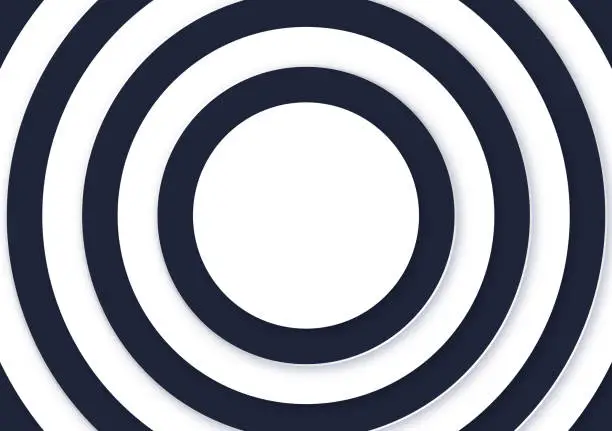 Vector illustration of Circles Target Zoom Retro Target Background