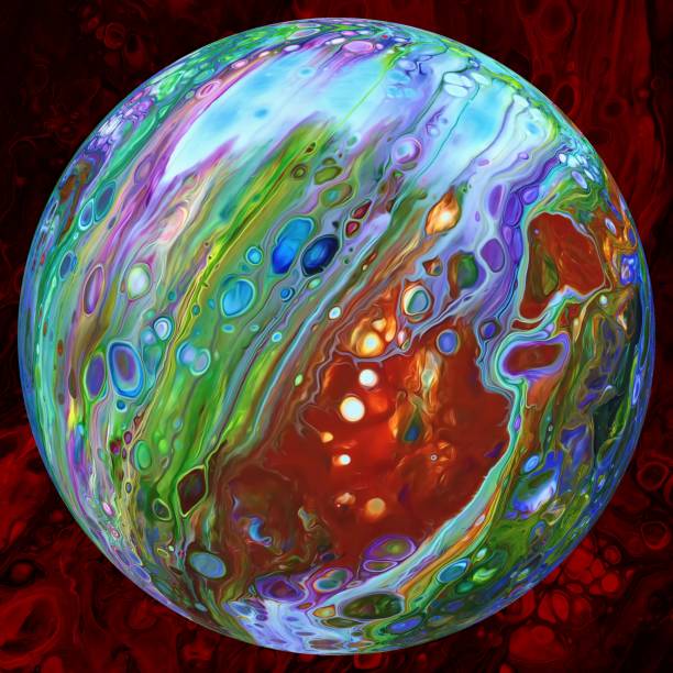 istock Abstract color blurred planet in space, other worlds, a fantastic planet in another galaxy 1341724535