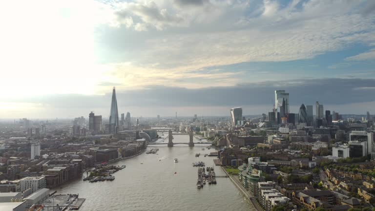 Tower Bridge London and the city skyline