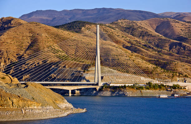 kömürhan komurhan bridge between malatya and elazığ on Euphrates dam bridge