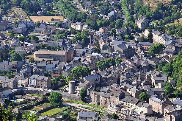 istock Mountain village seen in height 134173932
