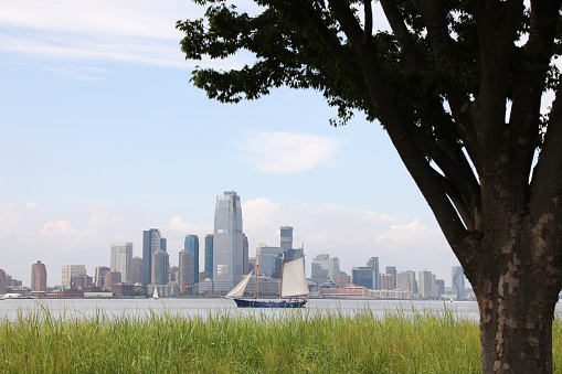 New York City Skyline View from Governors Island