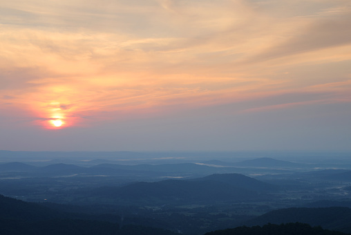 Sunrise at Shenandoah National Park