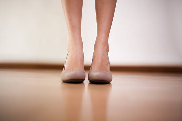 legs and shoes stock photo