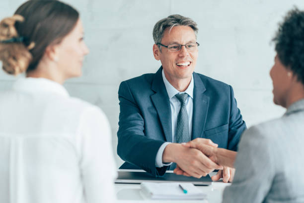 istock Handshake for the new agreement 1341747298