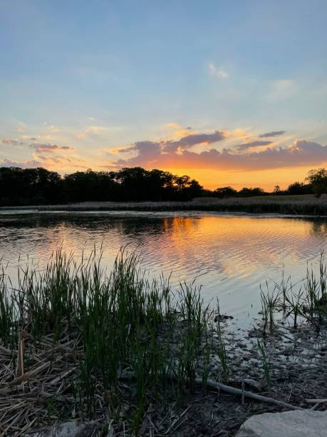 istock Sunset over Rouge River in Scarborough 1341750193