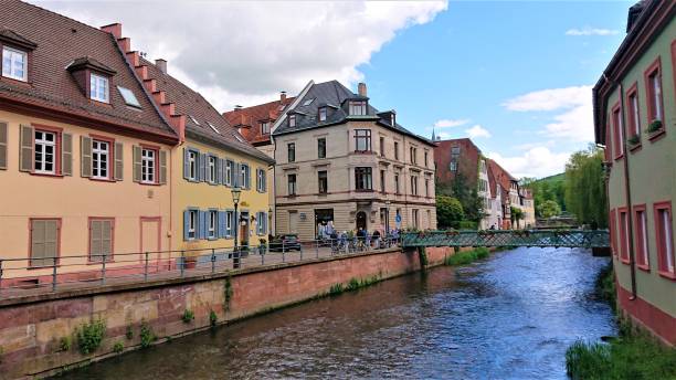 istock Alb river in Ettlingen town. 1341751100