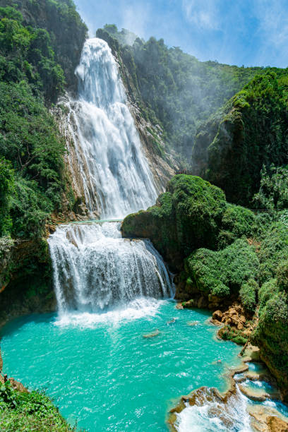 istock Bride´s veil waterfall in Chiapas, Mexico 1341762172