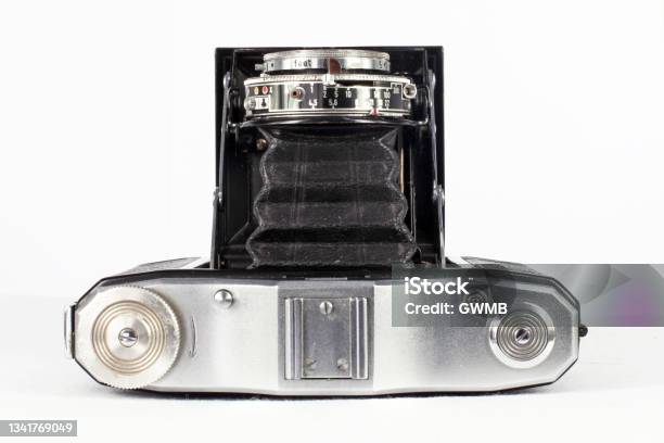 A German Vintage Zeiss Ikon Nettar Bellows Type Camera Stock Photo - Download Image Now